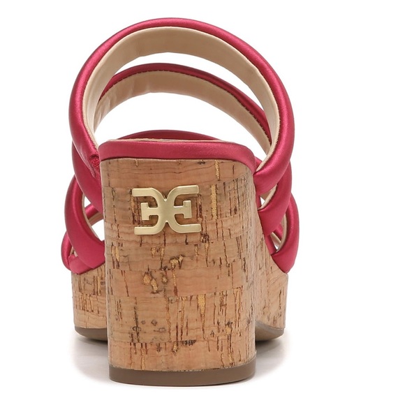 Sam Edelman Ultra Fuchsia Yuki Platform Wedge Sandals Women’s Size 7 - Picture 8 of 12